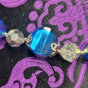 stunning vintage blue vendome necklace